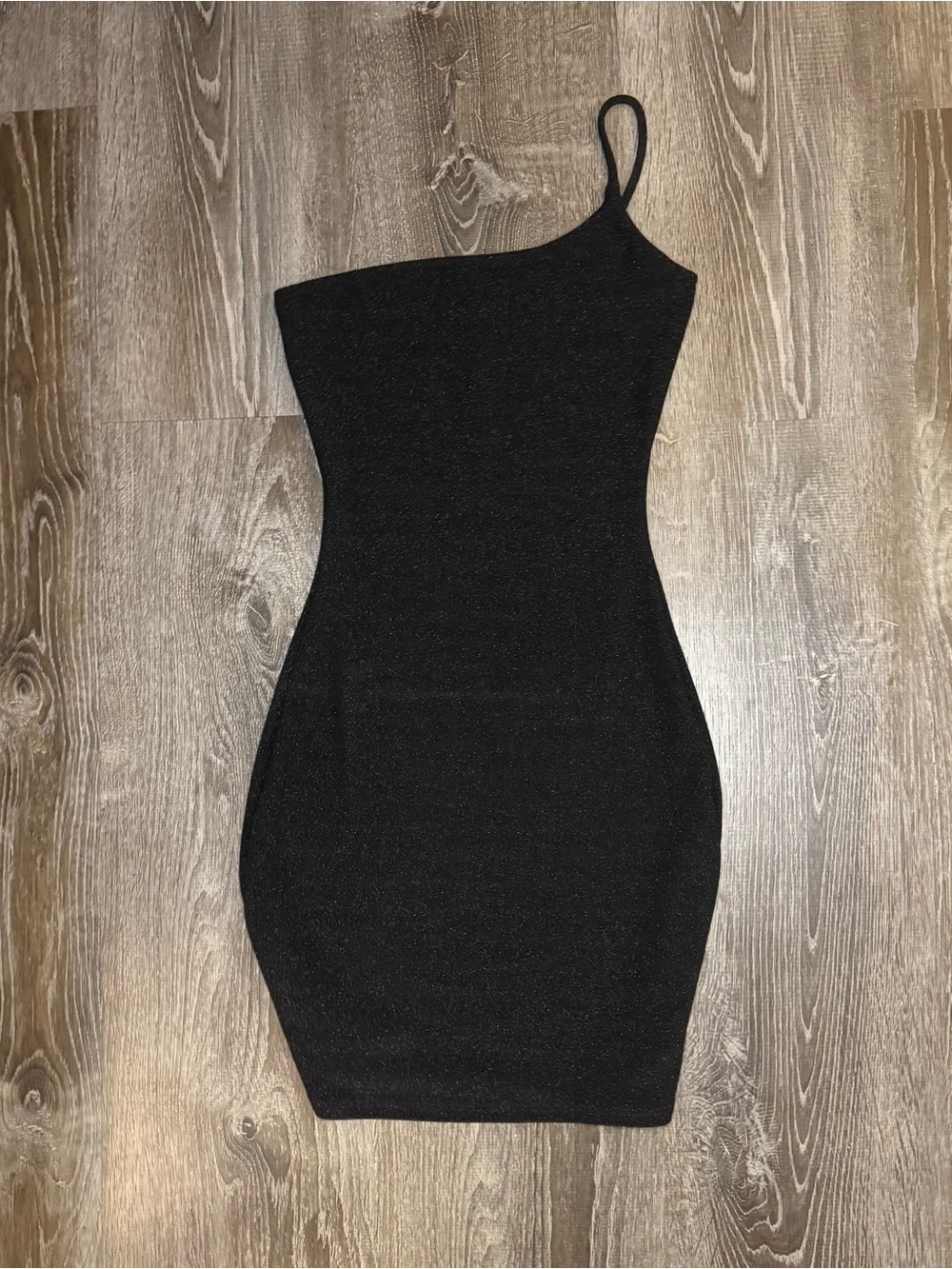 Windsor Black One-Shoulder Bodycon Dress